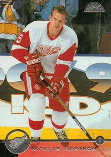 #75 Nicklas Lidstrom - Detroit Red Wings - 1996-97 Leaf Hockey