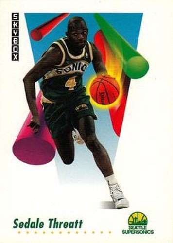 #275 Sedale Threatt - Seattle SuperSonics - 1991-92 SkyBox Basketball