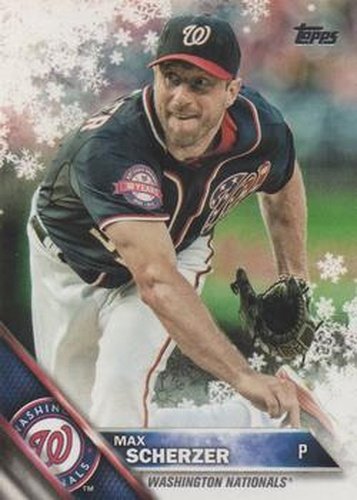 #HMW75 Max Scherzer - Washington Nationals - 2016 Topps Holiday Baseball