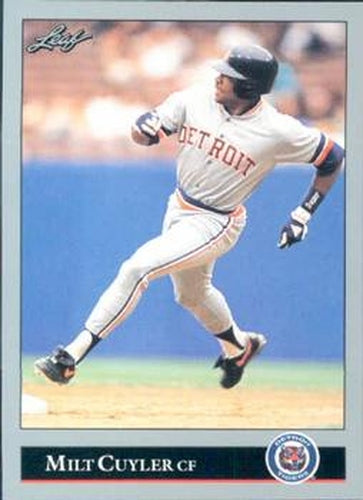 #75 Milt Cuyler - Detroit Tigers - 1992 Leaf Baseball