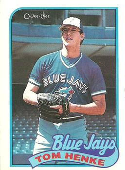 #75 Tom Henke - Toronto Blue Jays - 1989 O-Pee-Chee Baseball
