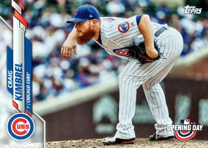 #75 Craig Kimbrel - Chicago Cubs - 2020 Topps Opening Day Baseball