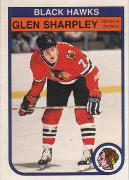 #75 Glen Sharpley - Chicago Blackhawks - 1982-83 O-Pee-Chee Hockey