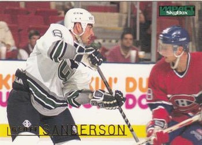 #75 Geoff Sanderson - Hartford Whalers - 1995-96 SkyBox Impact Hockey