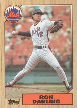 #75 Ron Darling - New York Mets - 1987 Topps Baseball