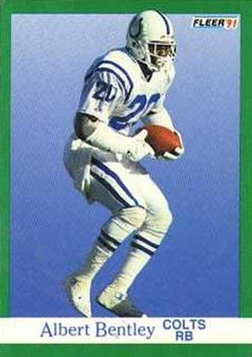 #75 Albert Bentley - Indianapolis Colts - 1991 Fleer Football