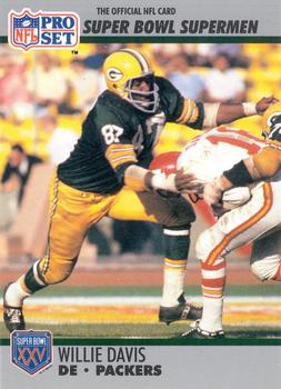#75 Willie Davis - Green Bay Packers - 1990-91 Pro Set Super Bowl XXV Silver Anniversary Football