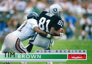 #75 Tim Brown - Oakland Raiders - 1995 SkyBox Impact Football