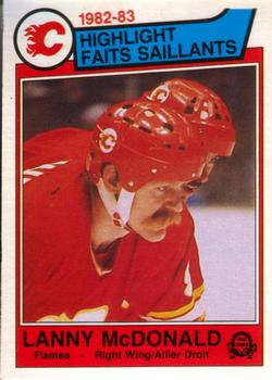 #75 Lanny McDonald - Calgary Flames - 1983-84 O-Pee-Chee Hockey