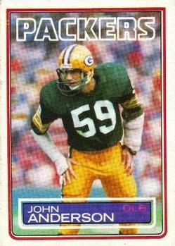 #75 John Anderson - Green Bay Packers - 1983 Topps Football