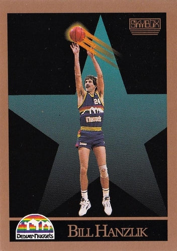 #75 Bill Hanzlik - Denver Nuggets - 1990-91 SkyBox Basketball