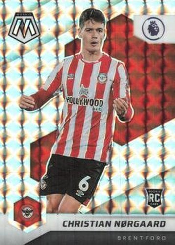 #75 Christian Norgaard - Brentford - 2021-22 Panini Mosaic Premier League - Mosaic Soccer