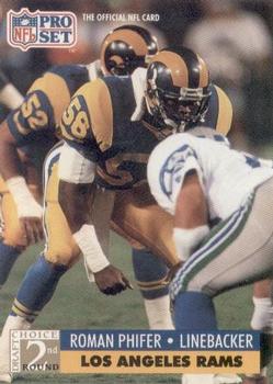 #760 Roman Phifer - Los Angeles Rams - 1991 Pro Set Football