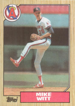 #760 Mike Witt - California Angels - 1987 Topps Baseball