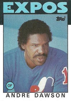#760 Andre Dawson - Montreal Expos - 1986 Topps Baseball