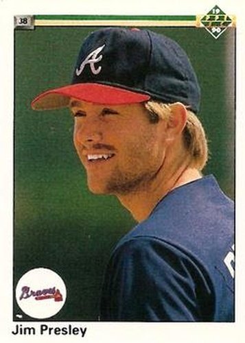 #760 Jim Presley - Atlanta Braves - 1990 Upper Deck Baseball