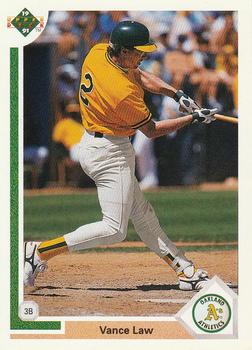 #760 Vance Law - Oakland Athletics - 1991 Upper Deck Baseball