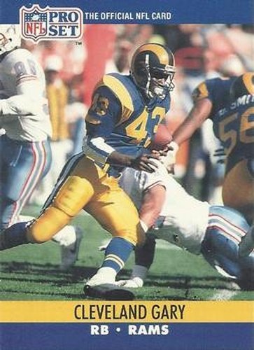 #761 Cleveland Gary - Los Angeles Rams - 1990 Pro Set Football