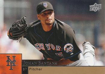 #761 Johan Santana - New York Mets - 2009 Upper Deck Baseball