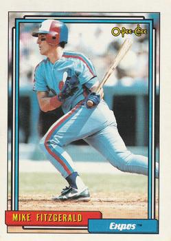 #761 Mike Fitzgerald - Montreal Expos - 1992 O-Pee-Chee Baseball