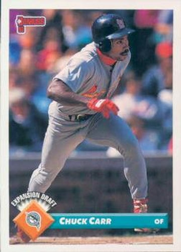 #762 Chuck Carr - Florida Marlins - 1993 Donruss Baseball