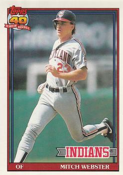 #762 Mitch Webster - Cleveland Indians - 1991 O-Pee-Chee Baseball