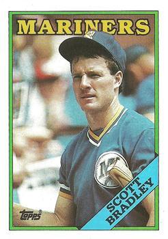 #762 Scott Bradley - Seattle Mariners - 1988 Topps Baseball