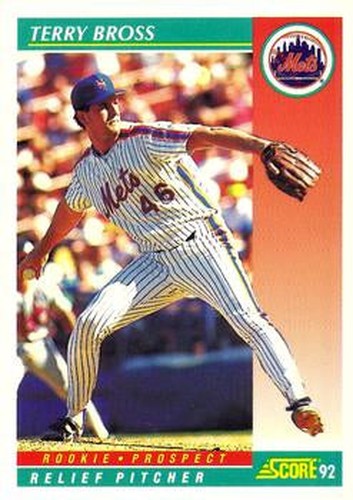 #763 Terry Bross - New York Mets - 1992 Score Baseball