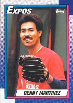 #763 Denny Martinez - Montreal Expos - 1990 O-Pee-Chee Baseball