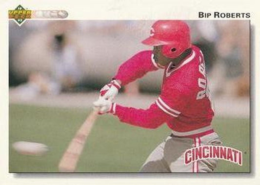 #763 Bip Roberts - Cincinnati Reds - 1992 Upper Deck Baseball