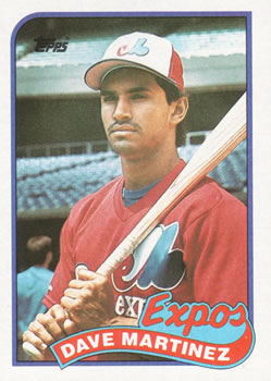 #763 Dave Martinez - Montreal Expos - 1989 Topps Baseball