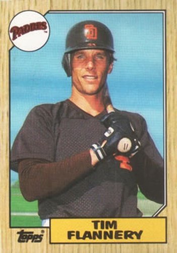 #763 Tim Flannery - San Diego Padres - 1987 Topps Baseball