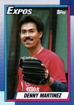 #763 Denny Martinez - Montreal Expos - 1990 Topps Baseball