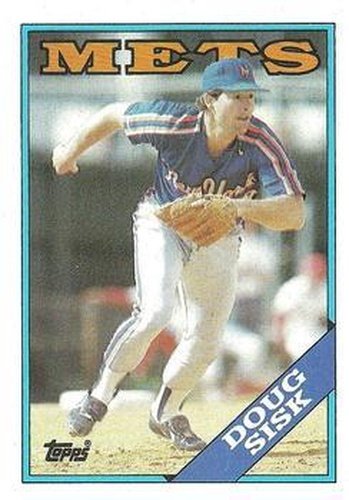 #763 Doug Sisk - New York Mets - 1988 Topps Baseball