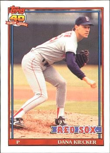 #763 Dana Kiecker - Boston Red Sox - 1991 O-Pee-Chee Baseball