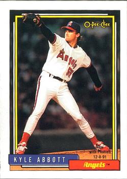 #763 Kyle Abbott - Philadelphia Phillies - 1992 O-Pee-Chee Baseball