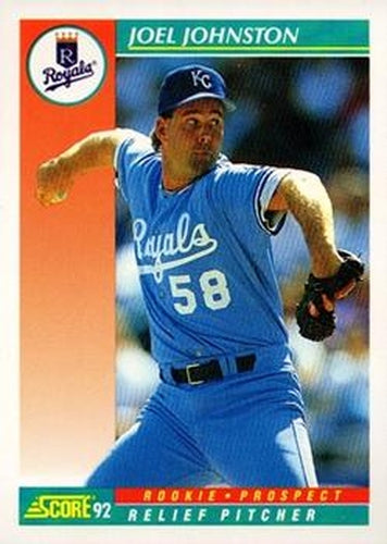 #764 Joel Johnston - Kansas City Royals - 1992 Score Baseball