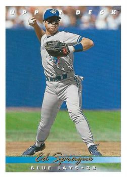 #764 Ed Sprague - Toronto Blue Jays - 1993 Upper Deck Baseball