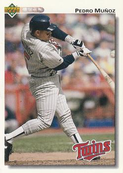 #764 Pedro Munoz - Minnesota Twins - 1992 Upper Deck Baseball