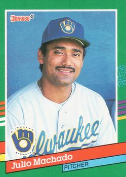 #764 Julio Machado - Milwaukee Brewers - 1991 Donruss Baseball