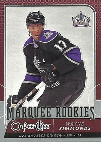 #764 Wayne Simmonds - Los Angeles Kings - 2008-09 O-Pee-Chee Hockey