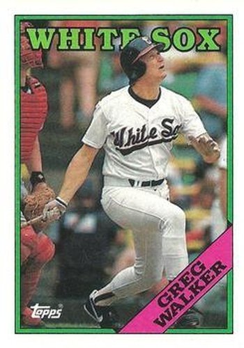 #764 Greg Walker - Chicago White Sox - 1988 Topps Baseball