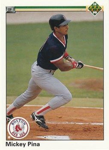 #764 Mickey Pina - Boston Red Sox - 1990 Upper Deck Baseball