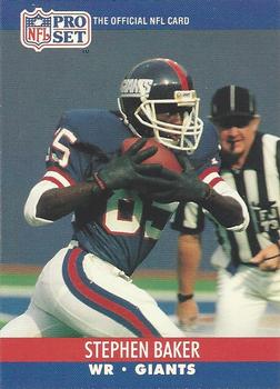 #765 Stephen Baker - New York Giants - 1990 Pro Set Football