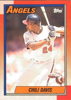 #765 Chili Davis - California Angels - 1990 O-Pee-Chee Baseball