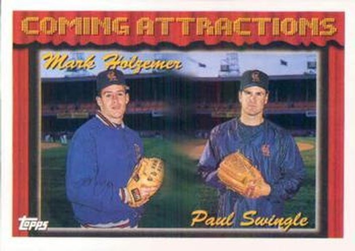 #765 Mark Holzemer / Paul Swingle - California Angels - 1994 Topps Baseball