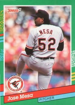 #765 Jose Mesa - Baltimore Orioles - 1991 Donruss Baseball