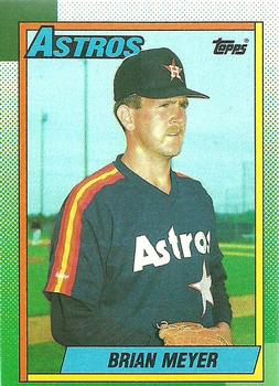 #766 Brian Meyer - Houston Astros - 1990 Topps Baseball