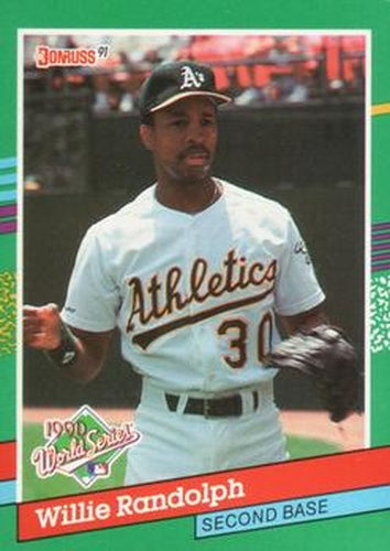 #766 Willie Randolph - Oakland Athletics - 1991 Donruss Baseball