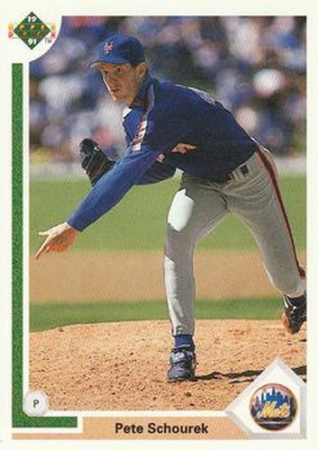#766 Pete Schourek - New York Mets - 1991 Upper Deck Baseball